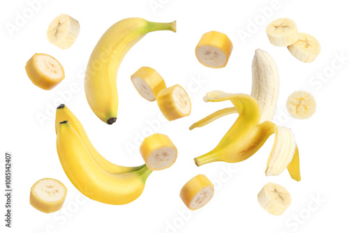 bananas and banana slice