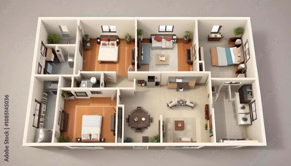 3d view of house model 3d view of house model