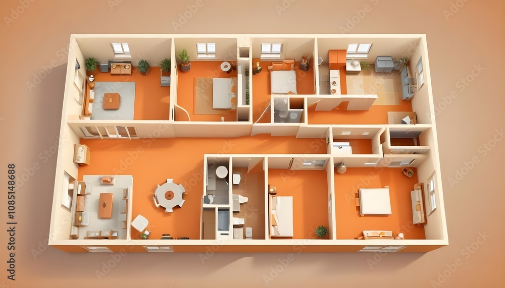 3d view of house model 3d view of house model