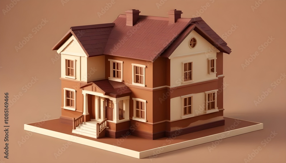 3d view of house model 3d view of house model
