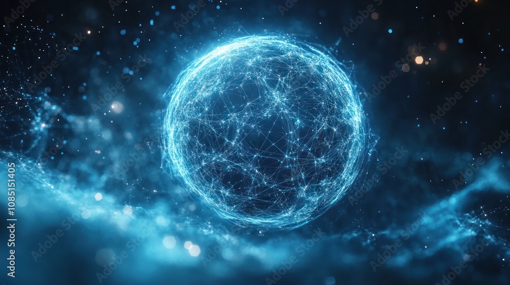 Abstract Network Globe Abstract Network Globe