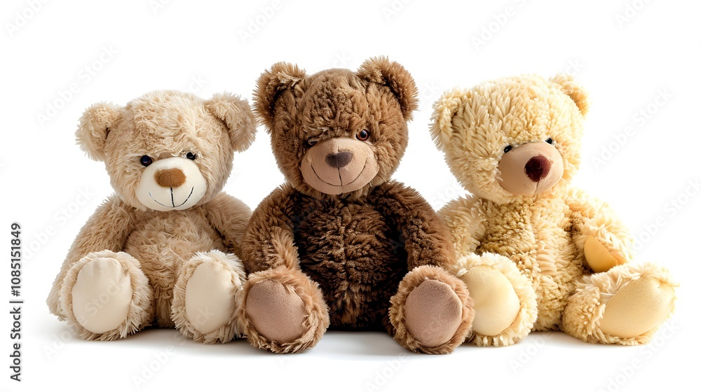 Obraz premium Soft and cuddly plush teddy bear collection