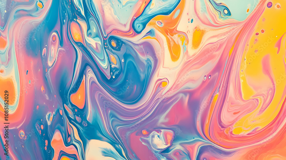 Abstract colorful swirls of paint create a vibrant and dynamic visual experience. Abstract colorful swirls of paint create a vibrant and dynamic visual experience.