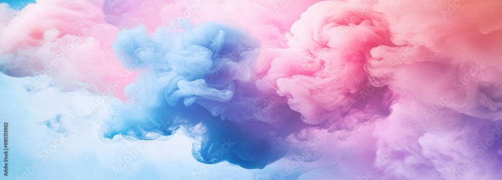 Colorful pastel smoke background. Abstract pink, blue, and purple color clouds. Fantasy fog texture for design Colorful pastel smoke background. Abstract pink, blue, and purple color clouds. Fantasy fog texture for design
