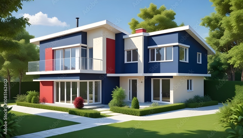 3d view of house model 3d view of house model
