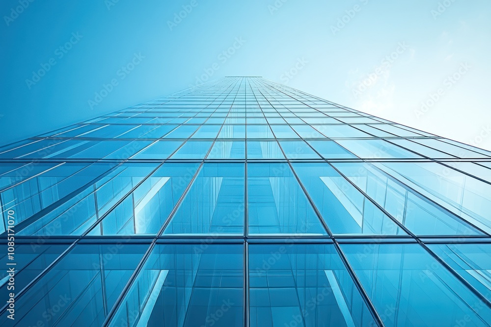 Glass Facade of a Skyscraper Glass Facade of a Skyscraper