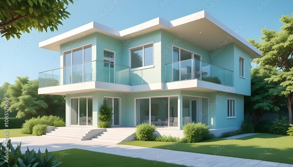 House 3d rendering design House 3d rendering design