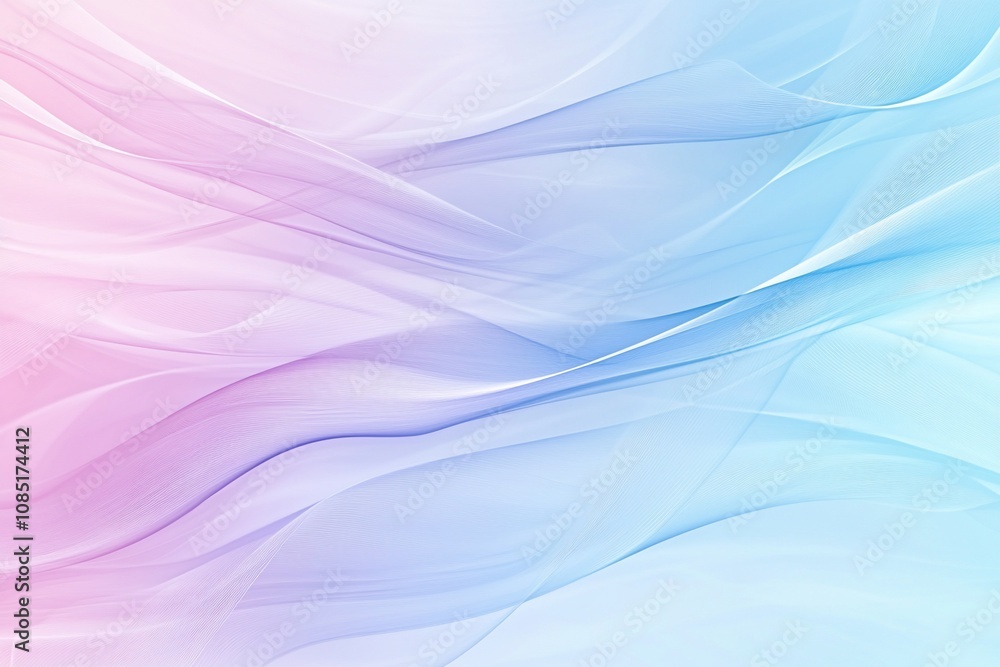 Soft and Dreamy Abstract Background with Flowing Waves of Color Soft and Dreamy Abstract Background with Flowing Waves of Color