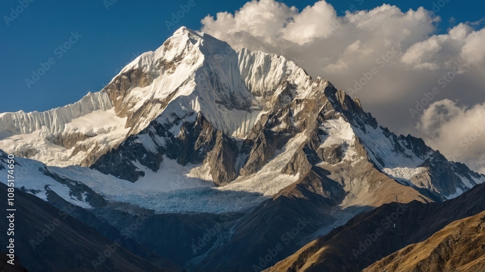 Fototapeta premium beautiful mountains landscapes in cordillera generate ai