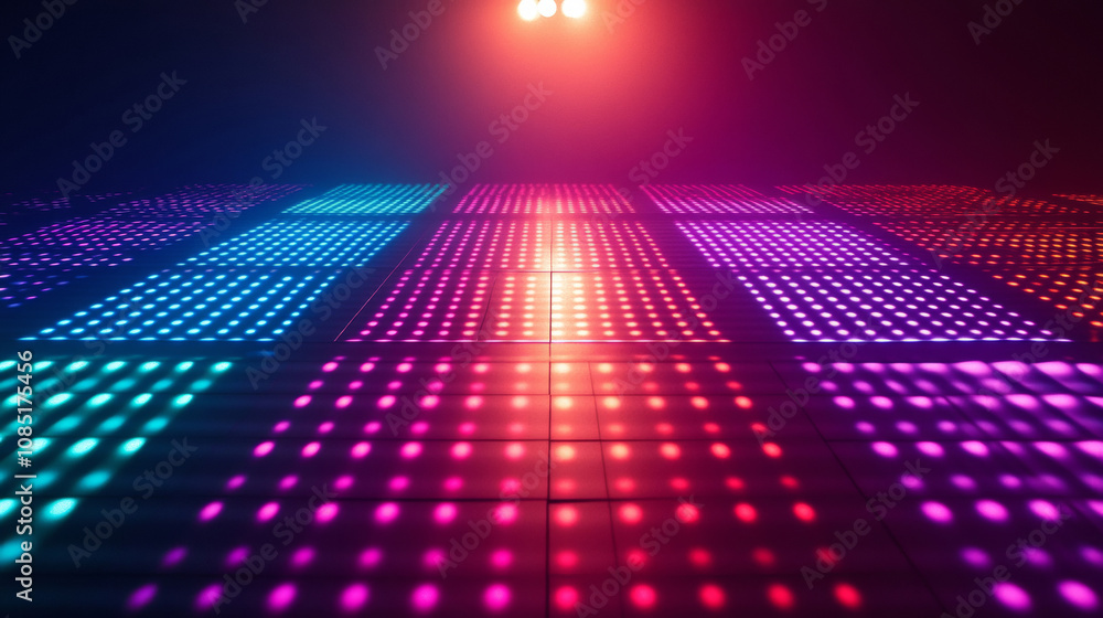3D abstract neon light trail technology virtual reality room background. cyberpunk futuristic fashion vibrant line and shape geometric colorful glow glossy LED wallpaper 
