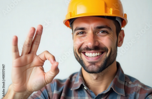 advertising photo portrait of a builder photo