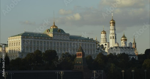 The Grand Kremlin Palace and Annunciation Cathedral of the Moscow Kremlin