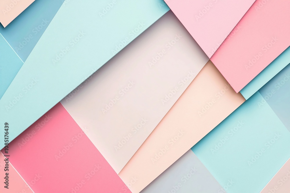 Vibrant Layers of Pastel Paper in Soft Colors Vibrant Layers of Pastel Paper in Soft Colors