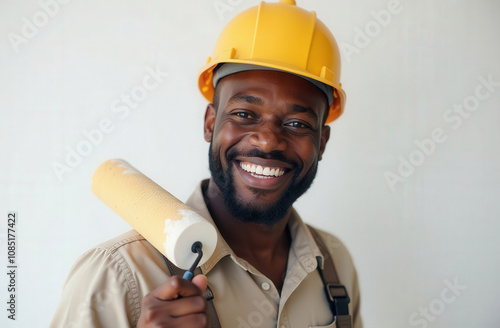 advertising photo portrait of a builder photo