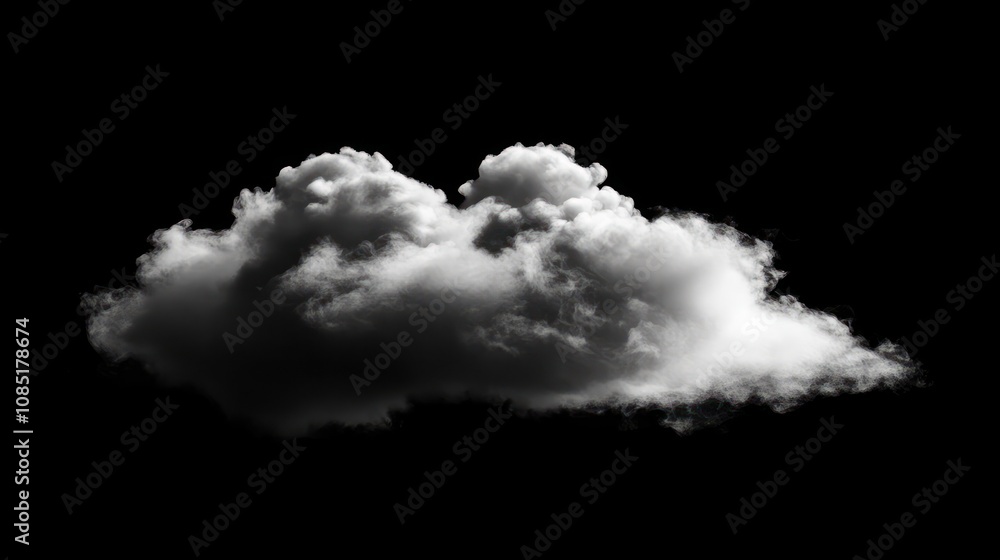 Heavy smoke cloud, isolated, with fading transparency, realistic detail Heavy smoke cloud, isolated, with fading transparency, realistic detail