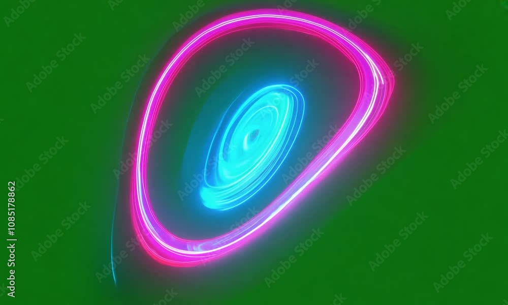 Colorful neon light on green screen. Generative AI Colorful neon light on green screen. Generative AI