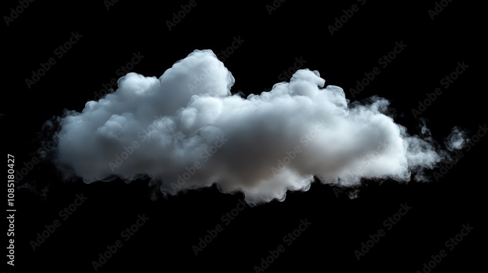 Isolated smoke cloud, drifting upward, with transparent edges, high detail Isolated smoke cloud, drifting upward, with transparent edges, high detail