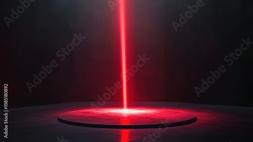 Wallpaper Mural Red Laser Beam on Dark Stage Torontodigital.ca