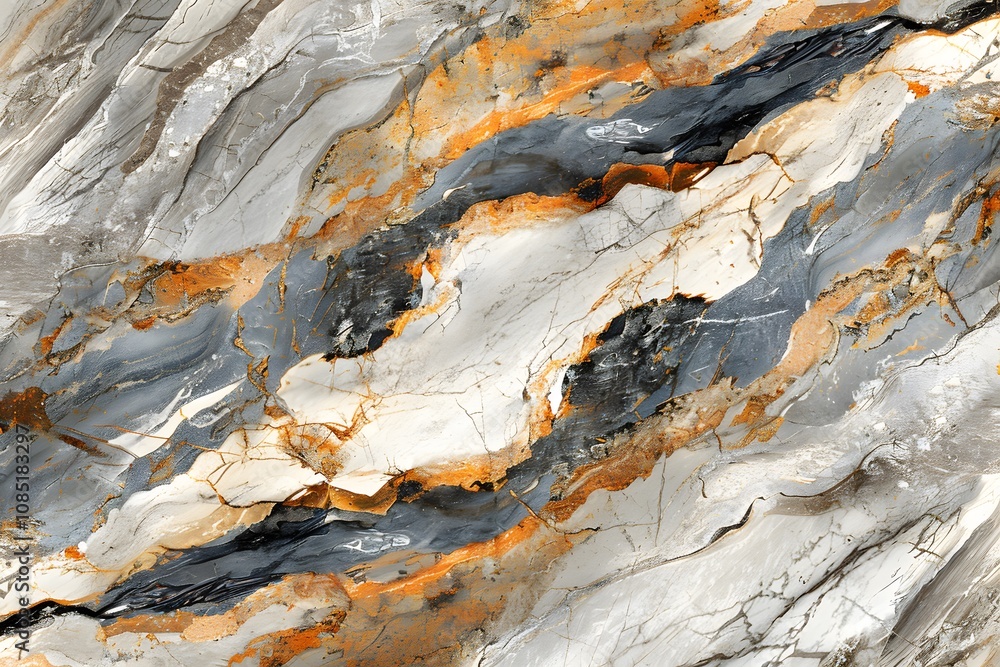Abstract Marble Texture with Orange and Grey Veins - Ideal for Contemporary Design, Wall Art Abstract Marble Texture with Orange and Grey Veins - Ideal for Contemporary Design, Wall Art