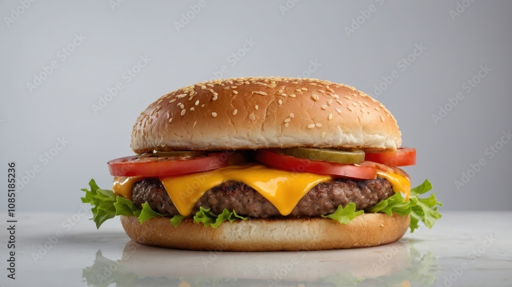 cheeseburger delicious cheese burger generate ai cheeseburger delicious cheese burger generate ai