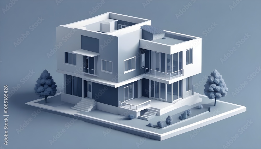 House 3d rendering design House 3d rendering design
