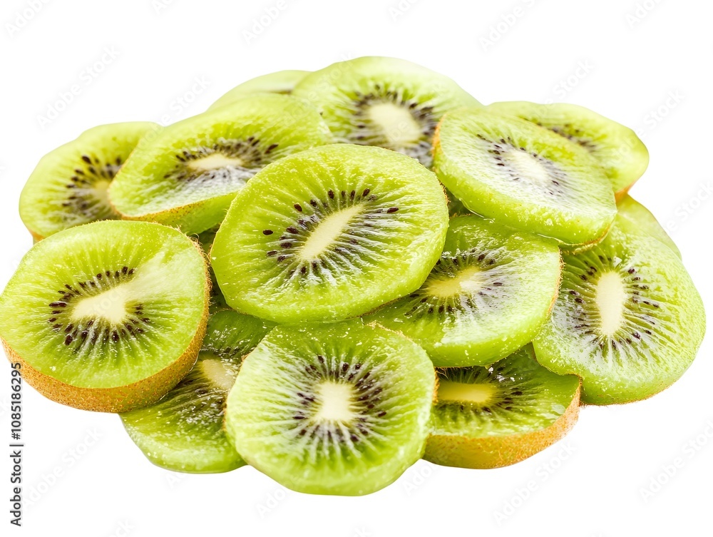 sliced kiwi fruits isolated on white background sliced kiwi fruits isolated on white background