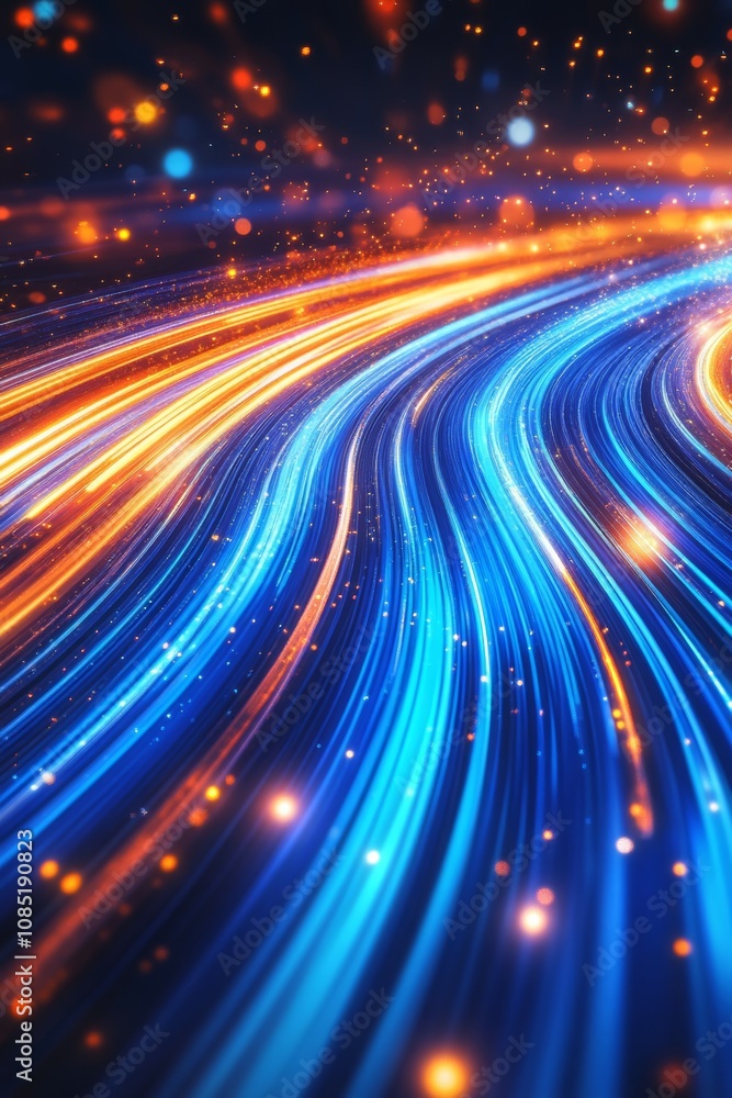 A vibrant digital abstract with colorful light streaks.
A vibrant digital abstract with colorful light streaks.
