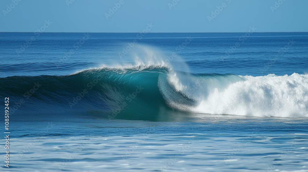 Fototapeta premium Crystal Clear Ocean Wave