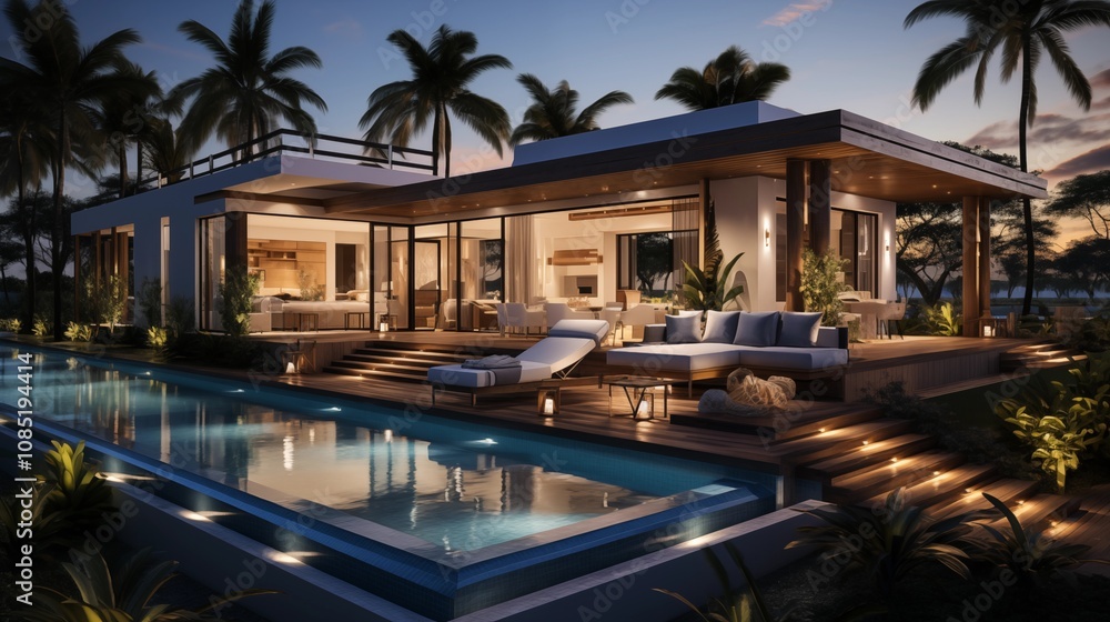 exterior design of luxury pool villa exterior design of luxury pool villa