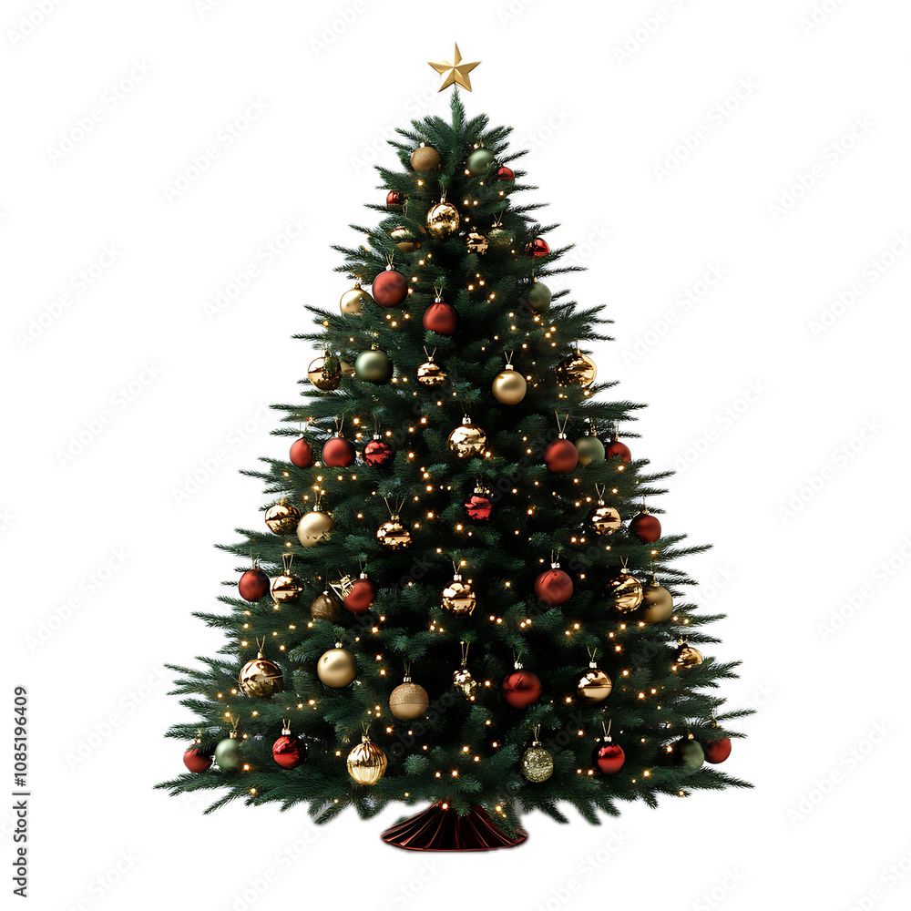decorated Christmas tree decorated Christmas tree