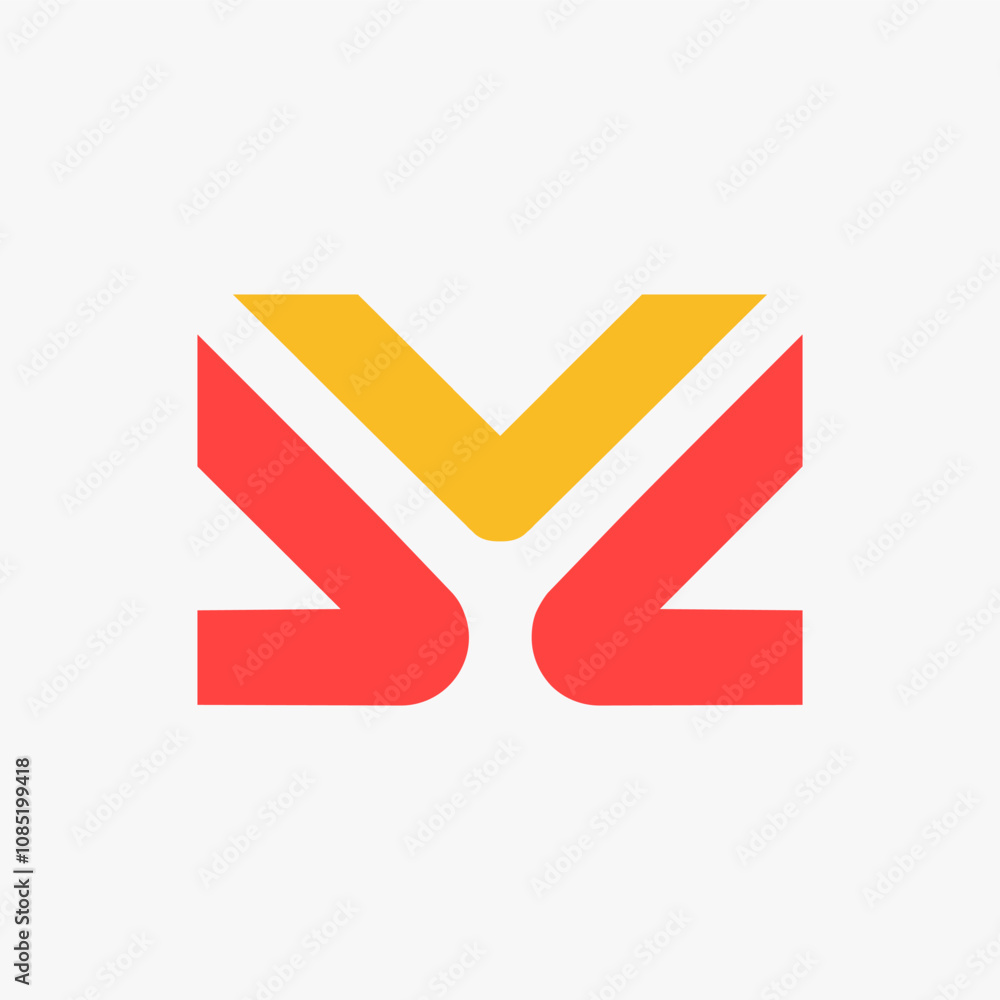 letter M shaped vector logo design letter M shaped vector logo design