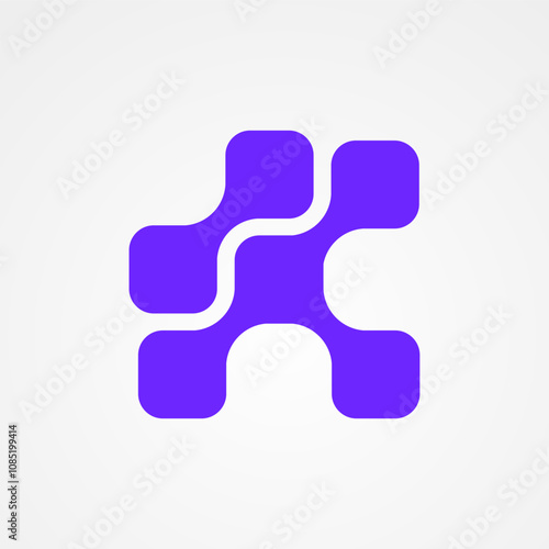 letter K logo vector design for company. philosophical logo