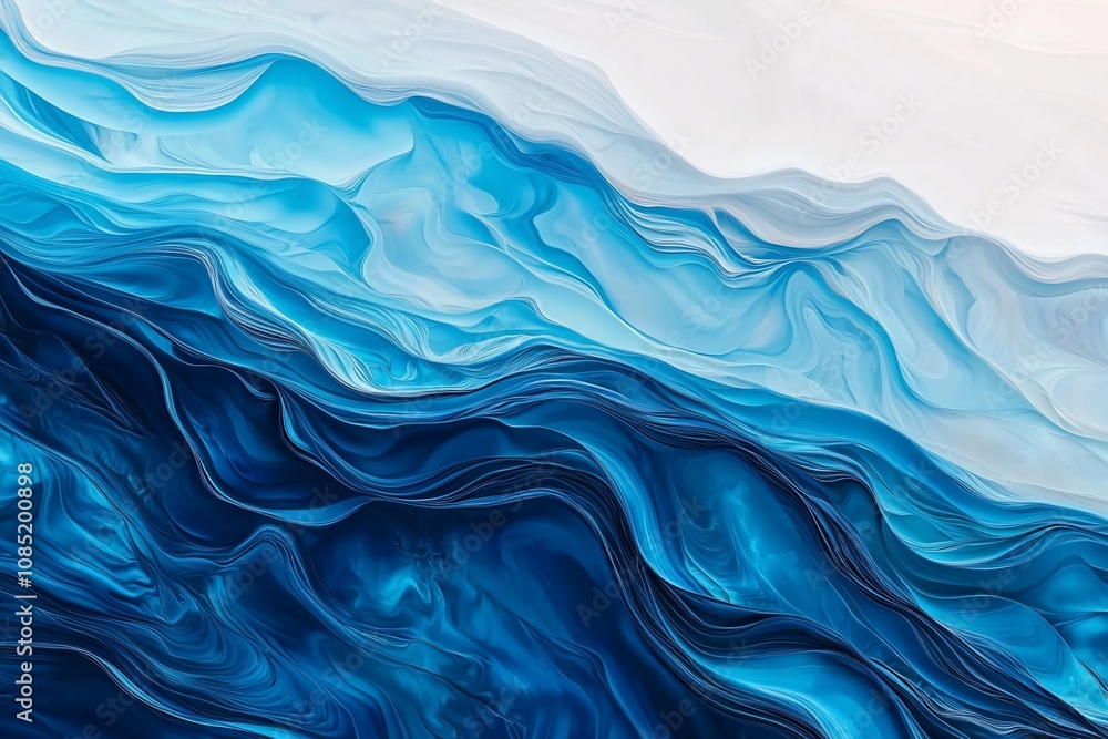 Fluid Serenity: An Abstract Representation of Ocean Waves Fluid Serenity: An Abstract Representation of Ocean Waves