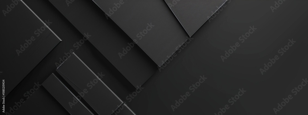 Black background with clean lines for design. Banner template with white space in the center for text. Ideal for abstract minimalist wallpaper and modern graphic design projects. Black background with clean lines for design. Banner template with white space in the center for text. Ideal for abstract minimalist wallpaper and modern graphic design projects.