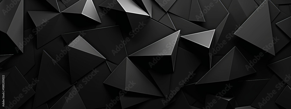 Abstract minimalist wallpaper with clean triangles and rectangles on black background. Banner template with white center text area. Ideal for modern designs. Abstract minimalist wallpaper with clean triangles and rectangles on black background. Banner template with white center text area. Ideal for modern designs.