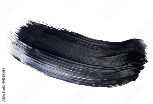 Black brush Stock on isolated background