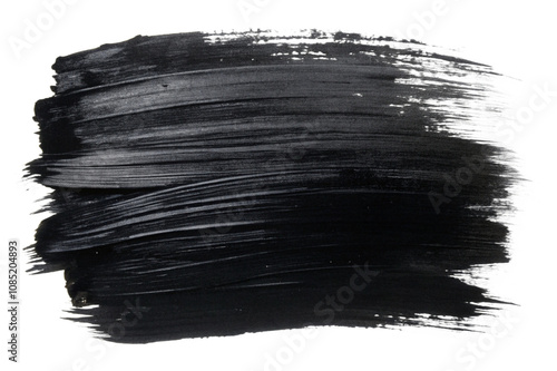 Black brush Stock on isolated background