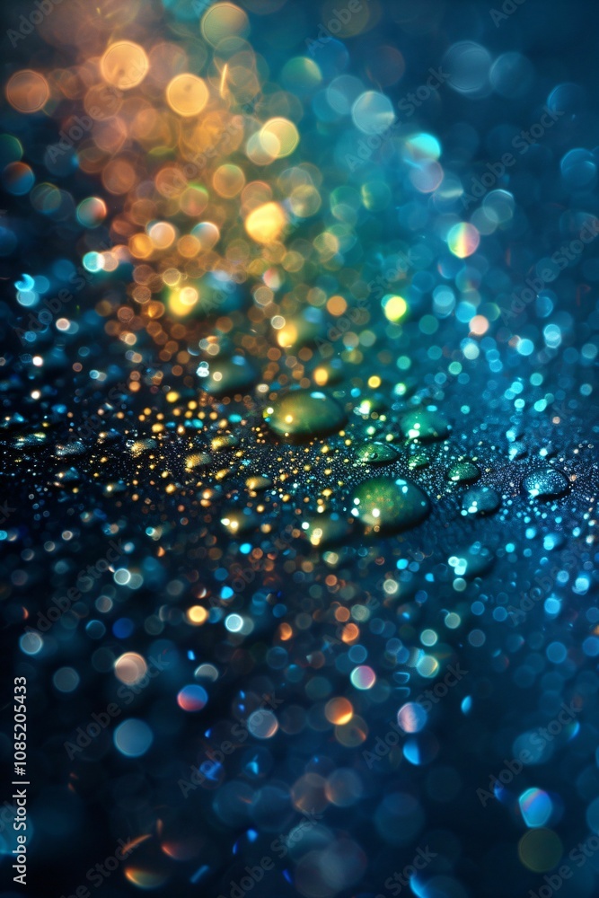 Lumières scintillantes et colorées sur fond noir, arrière plan, fond graphique, effet de flou et de bokeh Lumières scintillantes et colorées sur fond noir, arrière plan, fond graphique, effet de flou et de bokeh