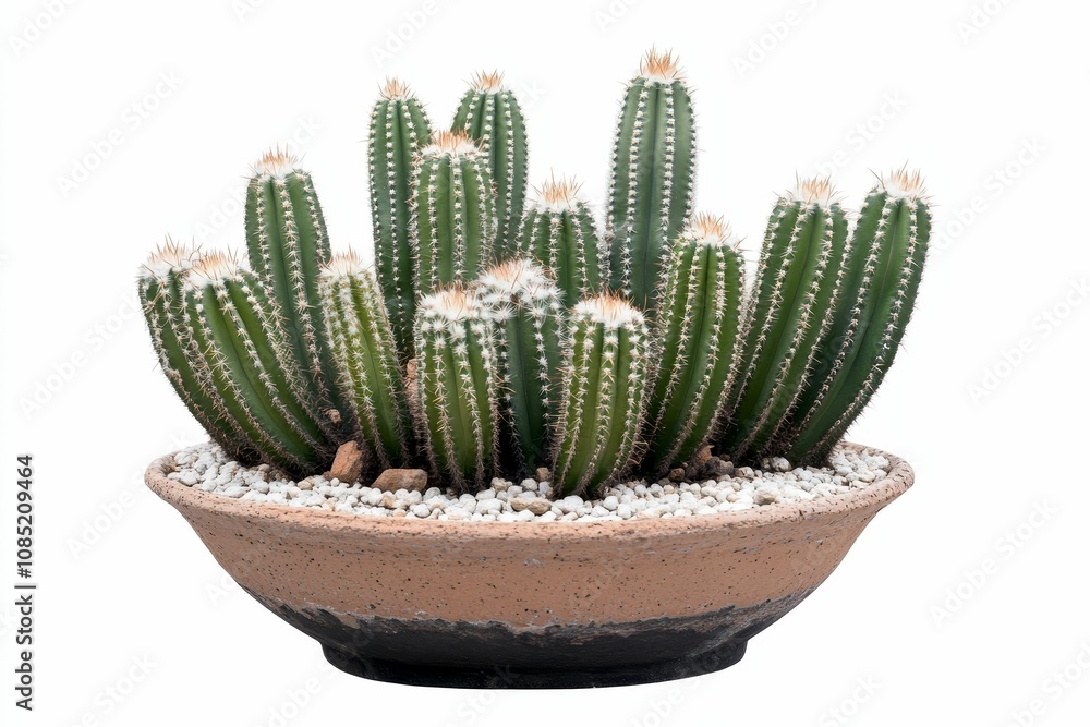 Cactus plant in a terracotta pot. Cactus plant in a terracotta pot.