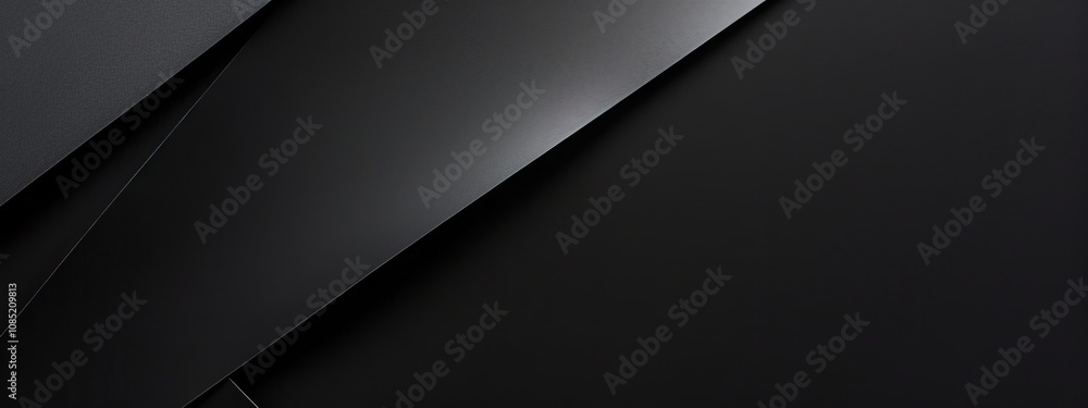 Black Background with Diagonal Lines and Shapes, Banner Template with White Space for Text. Minimalist Abstract Wallpaper with Copy Space on Black Background. Clean Modern Wallpaper. Black Background with Diagonal Lines and Shapes, Banner Template with White Space for Text. Minimalist Abstract Wallpaper with Copy Space on Black Background. Clean Modern Wallpaper.