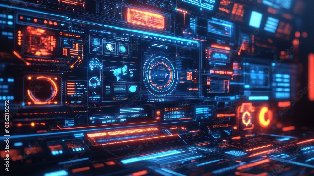 Futuristic Digital Interface Futuristic Digital Interface