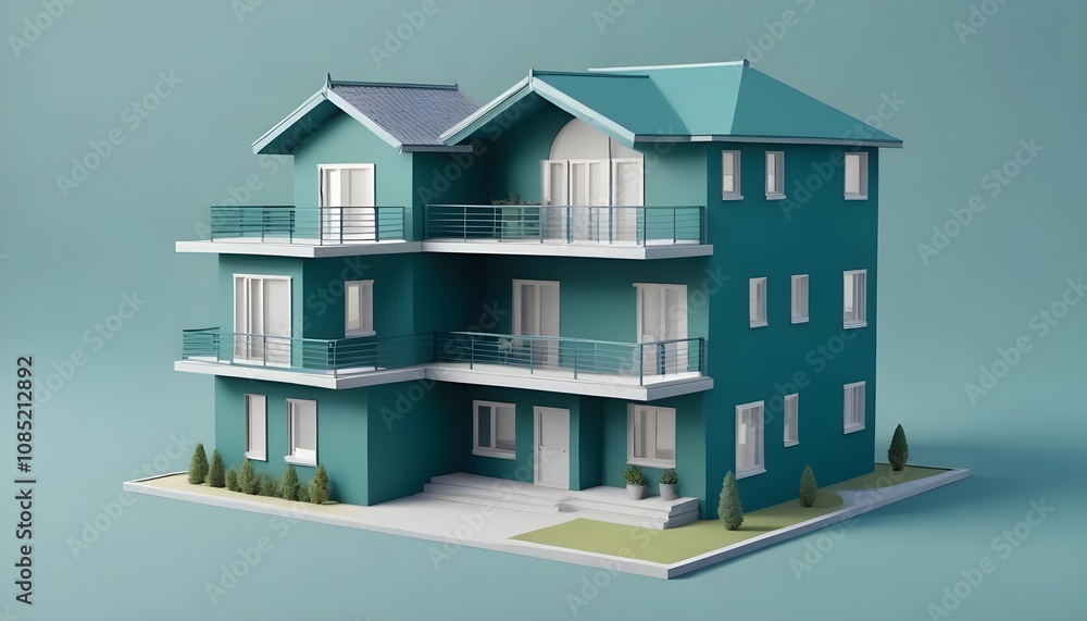 House 3d rendering design House 3d rendering design