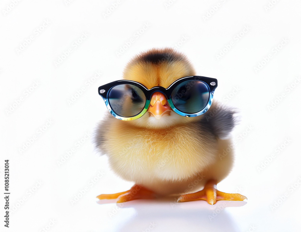 Kücken mit großer Sonnenbrille