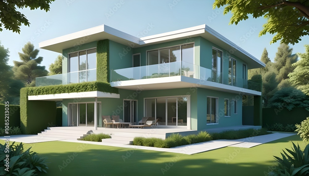 House 3d rendering design House 3d rendering design