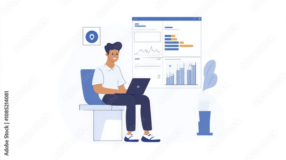Professional Analysis of Financial Charts in Soft Shades Professional Analysis of Financial Charts in Soft Shades
