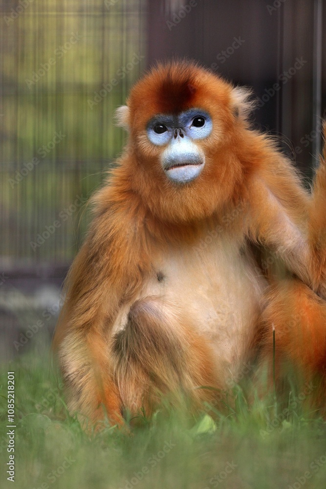 カメラ目線のキンシコウのポートレート