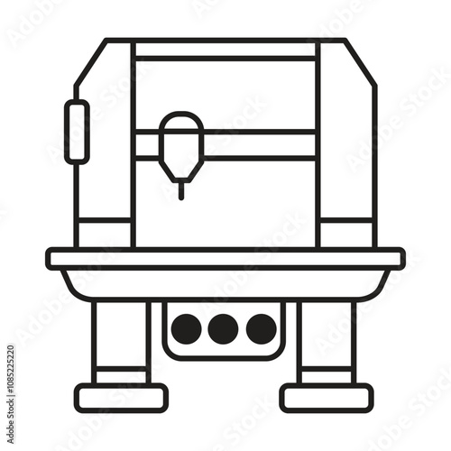 Factory Machine icon vector on white background