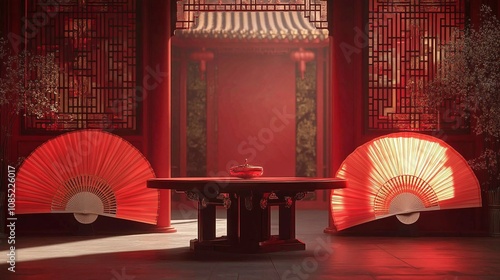Architectural cultural space atmosphere scene