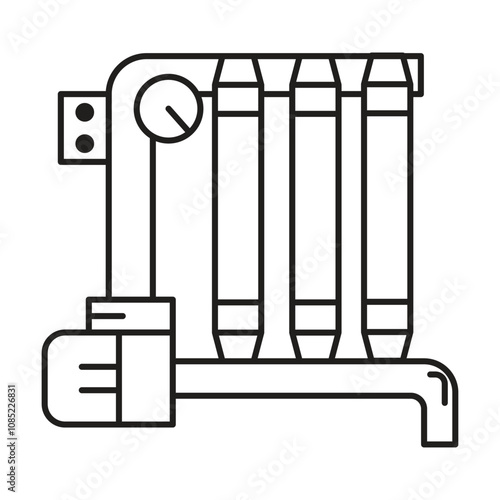 Filtration icon vector on white background