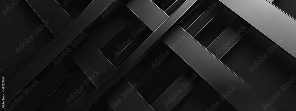 Black Background with Intersecting Lines for Design Banner Template, Featuring Minimalist Wallpaper with Copy Space in the Center for Text Black Background with Intersecting Lines for Design Banner Template, Featuring Minimalist Wallpaper with Copy Space in the Center for Text